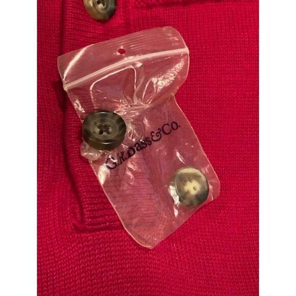 G.H. Bass & Co Men's Red Pullover Sweater Mock Neck Size XL EUC - Picture 10 of 12